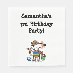 Maisy am Strand Geburtstag Serviette