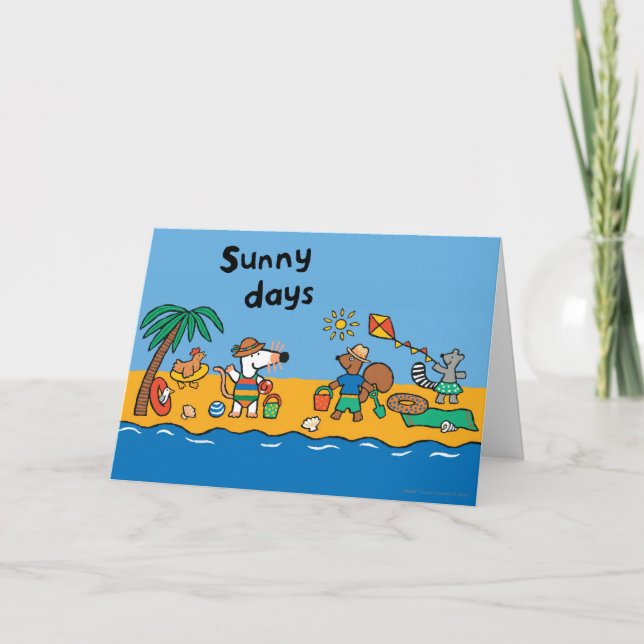 Maisy and Friends am Strand Karte (Vorderseite)