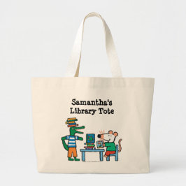 Maisy and Friends Enjoy the Library Jumbo Stoffbeutel
