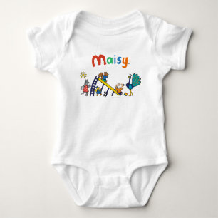 Maisy auf dem Spielplatz mit Freunden Baby Strampler