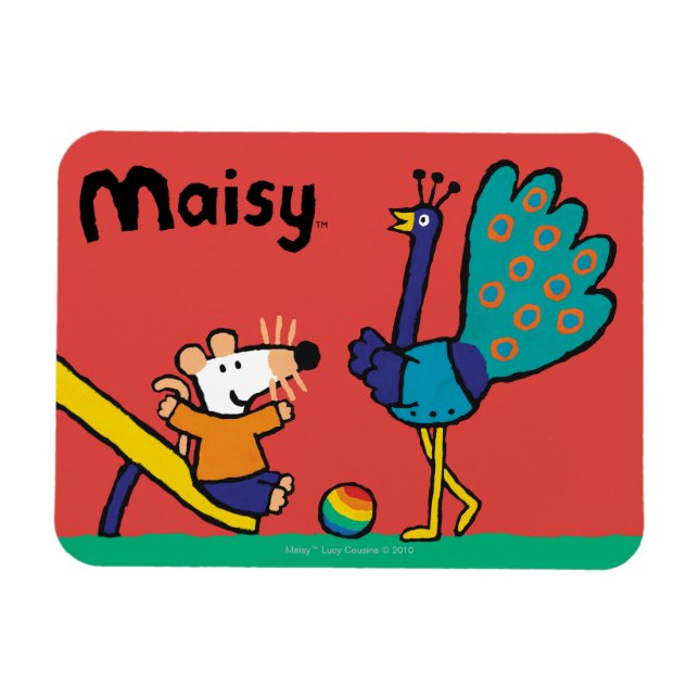 Maisy auf dem Spielplatz mit Freunden Magnet (Horizontal)