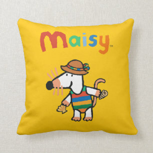 Maisy, die Muscheln am Strand sammelt Kissen