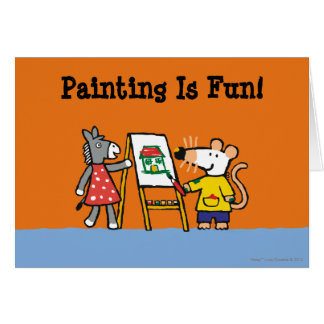 Maisy et peinture pointillée à l'école maternelle