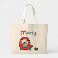 Maisy fährt ein niedliches rotes Auto
