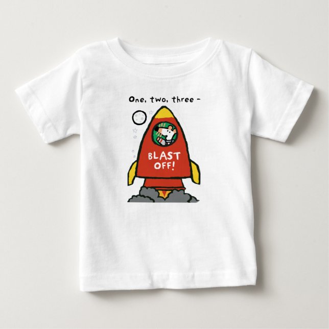 Maisy geht ins All Baby T-shirt (Vorderseite)