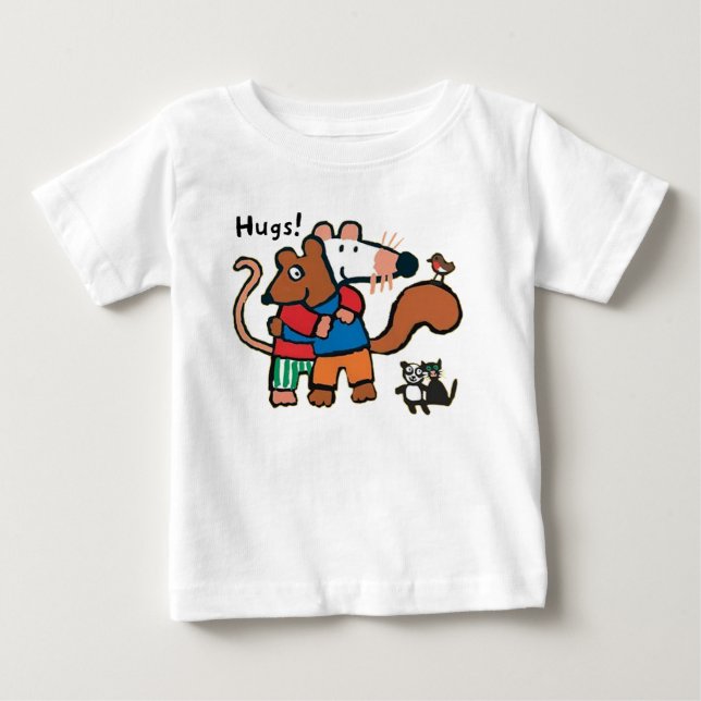 Maisy gibt Cyril eine Umarmung Baby T-shirt (Vorderseite)