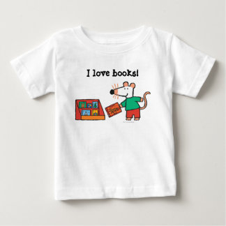 Maisy mit Bibliotheksbüchern Baby T-shirt