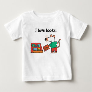 Maisy mit Bibliotheksbüchern Baby T-shirt