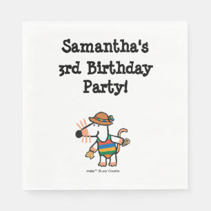 Maisy mit Muschel-Geburtstag Serviette