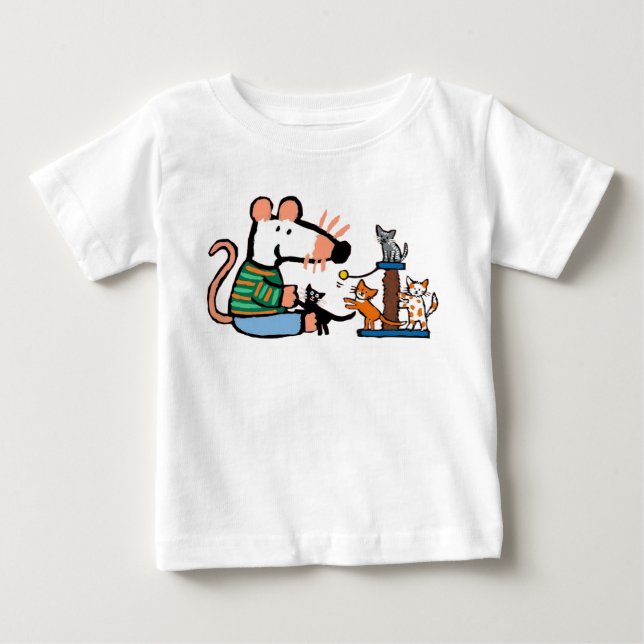 Maisy Plays mit Kittens Baby T-shirt (Vorderseite)