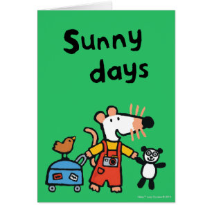 Maisy prête pour des vacances avec le bagage