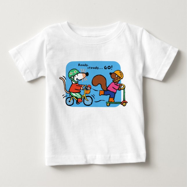 Maisy Rides a Bike Baby T-shirt (Vorderseite)