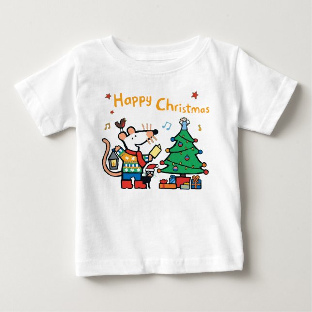 Maisy sings Happy Christmas Baby T-shirt (Vorderseite)