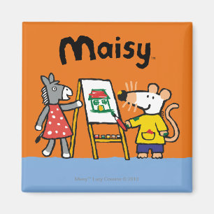 Maisy und Dotty Farbe an der Vorschule Magnet