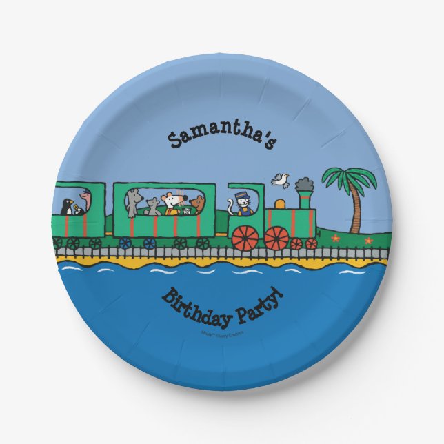 Maisy- und Freund-Geburtstag Pappteller (Vorderseite)