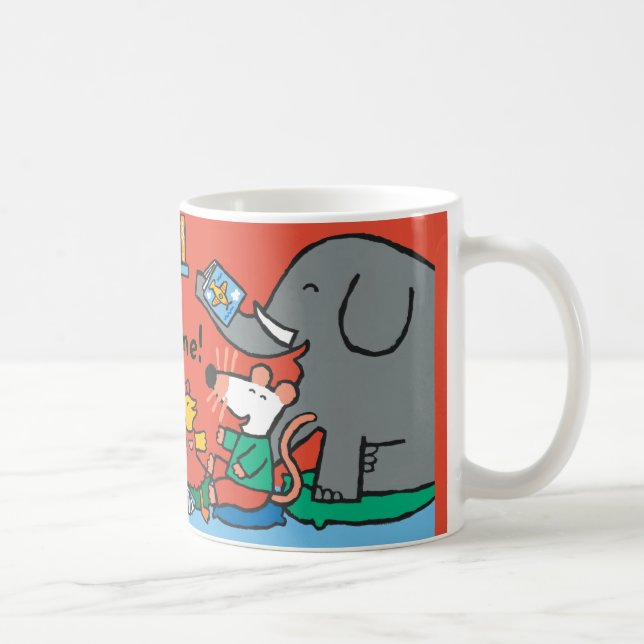 Maisy und Freund-Lachen zur Geschichten-Zeit Kaffeetasse (Rechts)