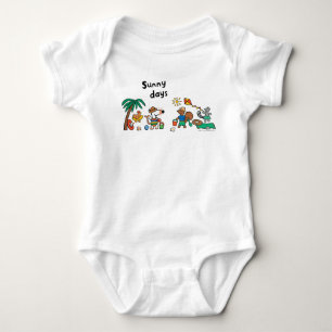 Maisy und Freunde am Strand Baby Strampler