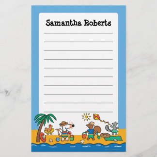 Maisy und Freunde am Strand Briefpapier