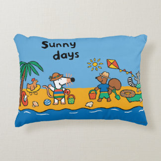 Maisy und Freunde am Strand Zierkissen