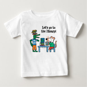 Maisy und Freunde genießen die Bibliothek Baby T-shirt