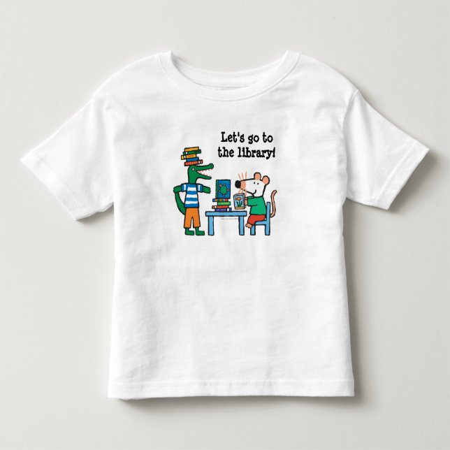 Maisy und Freunde genießen die Bibliothek Kleinkind T-shirt (Vorderseite)