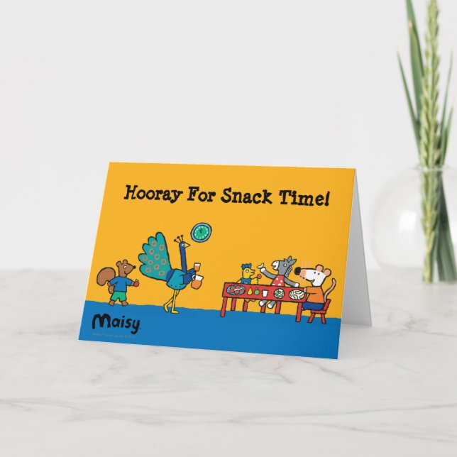 Maisy und Friends Preschool Snack Time Karte (Vorderseite)