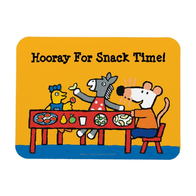 Maisy und Friends Preschool Snack Time Magnet (Horizontal)