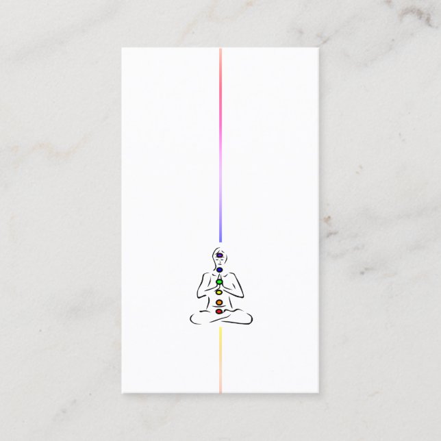 Maître Reiki avec Carte de visite Chakras (Devant)