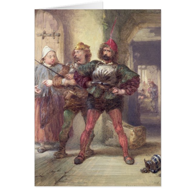 Maîtresse rapidement, Nym et Bardolph (Devant)