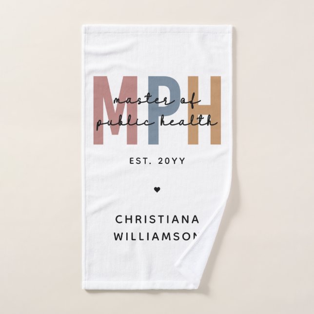 Maîtrise personnalisée en santé publique (Serviette à main)