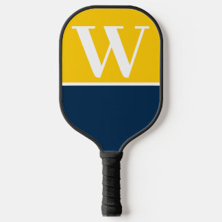 Maize & Blue College Monogram Pickleball Paddle