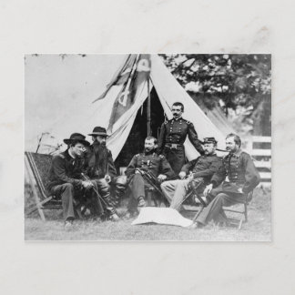 Maj. Generalleutnant Philip Sheridan und seine Gen Postkarte