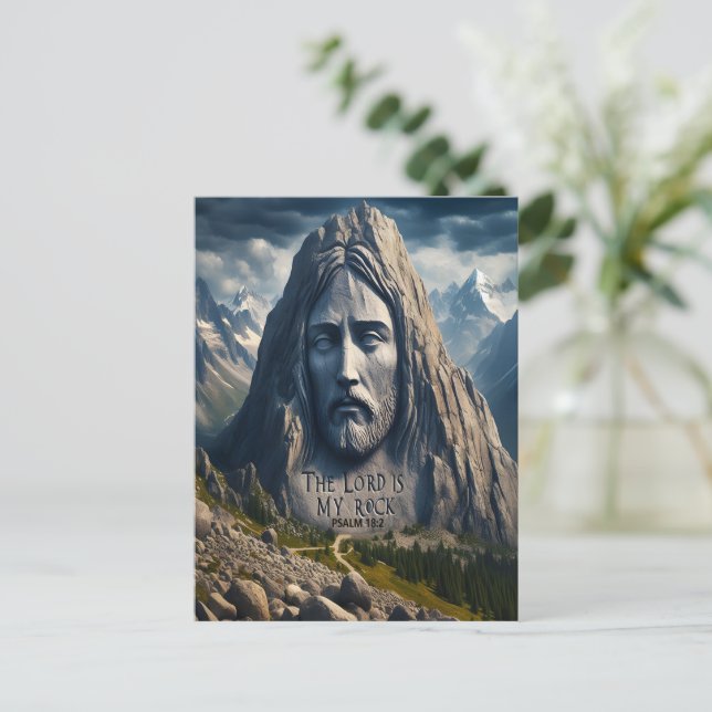 Majestät Berg der Herr ist mein Felsen Postkarte (Stehend Vorderseite)