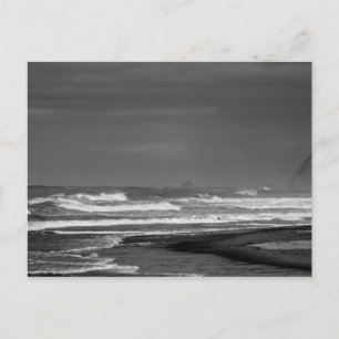 Majestät der Oregon Coast in Monochrome Postkarte