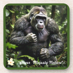 "Majestät des Waldes Gorillas" Getränkeuntersetzer