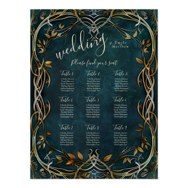 Majestät Hochzeitskarte Mittelerden Poster (Vorderseite)