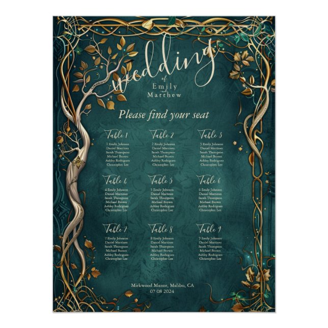 Majestät Hochzeitskarte Mittelerden Poster (Vorderseite)