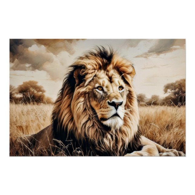 Majestät in Erdtönen Poster (Vorderseite)