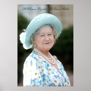 MAJESTÄT Königin Elizabeth, die Königin Mutter Poster