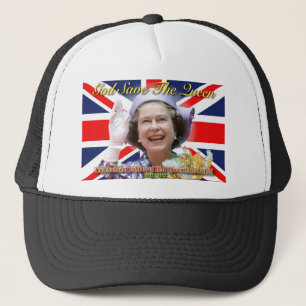 MAJESTÄT Königin Elizabeth II sechzigjähriges Truckerkappe