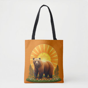 Majestätiger Braunbär Tasche
