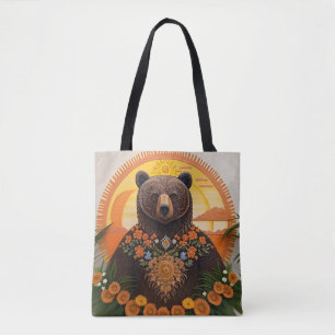 Majestätiger Braunbär Tasche