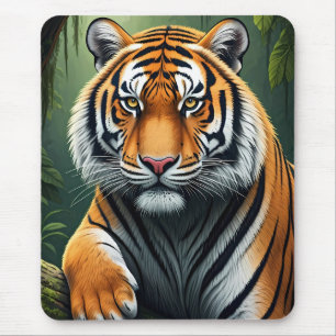 Majestätiger im Dschungel Mousepad