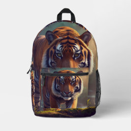 Majestätiger im Wald Bedruckter Rucksack