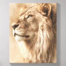Majestätiger Löwe auf Leinwand