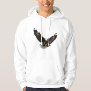 Majestätiger Weißkopfseeadler Weißer Kapuzenpullov Hoodie