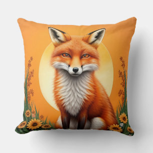 Majestätiges Fuchsporträt Kissen