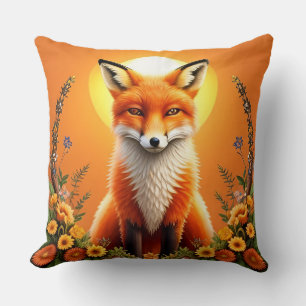 Majestätiges Fuchsporträt Kissen