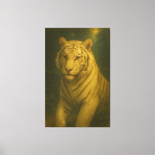 Majestätiges Weißer Tiger-Porträt • Fine Art Tier  Leinwanddruck