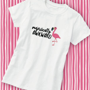 Majestätisch ungeschicktes Flamingo T-Shirt